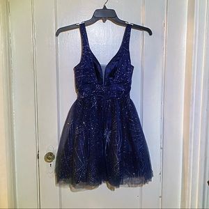 Perfect homecoming blue dress dress
